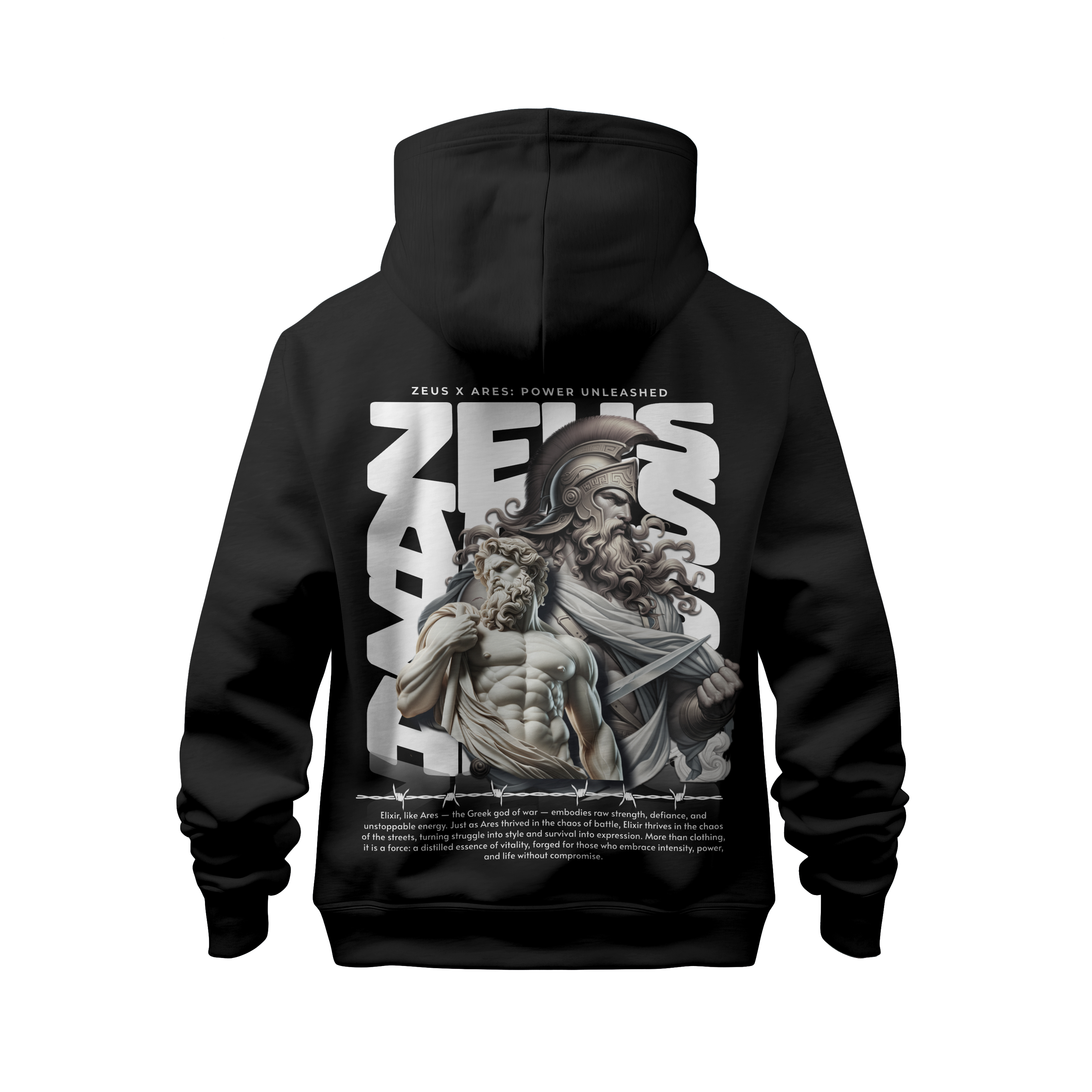 ZEUS & ARES OVER SIZE HOODIE