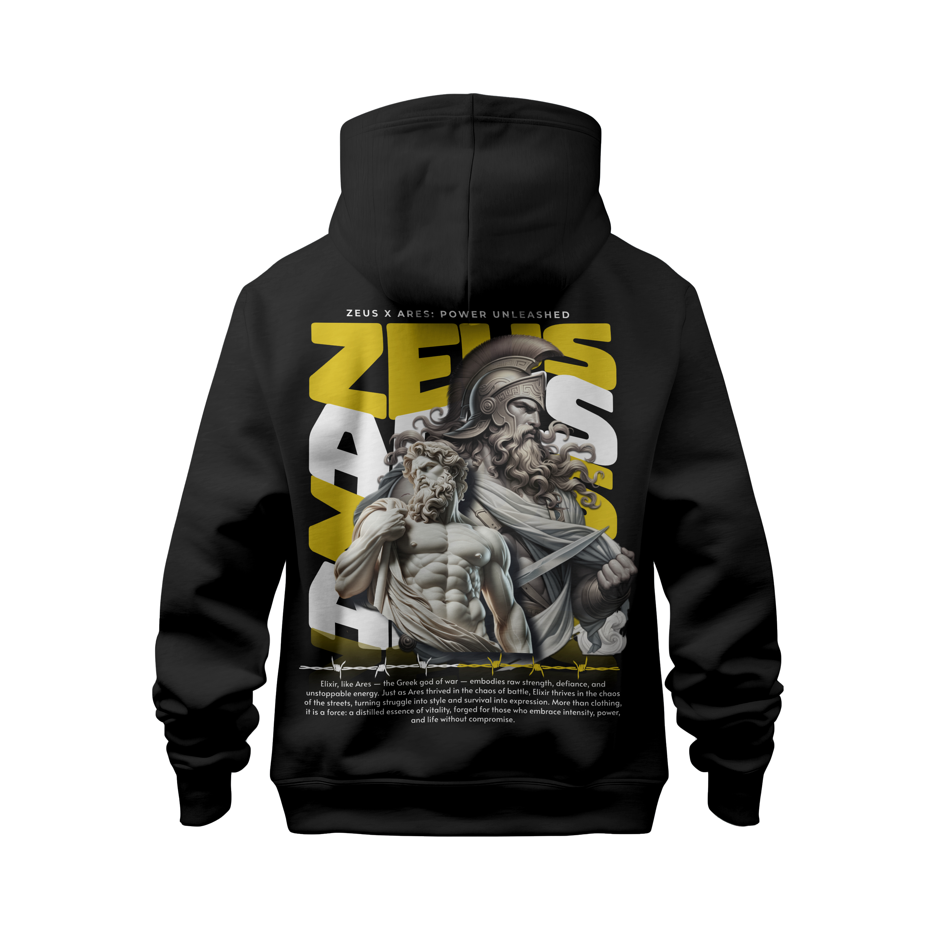 ZEUS & ARES OVER SIZE HOODIE